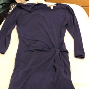 Blue wrap dress